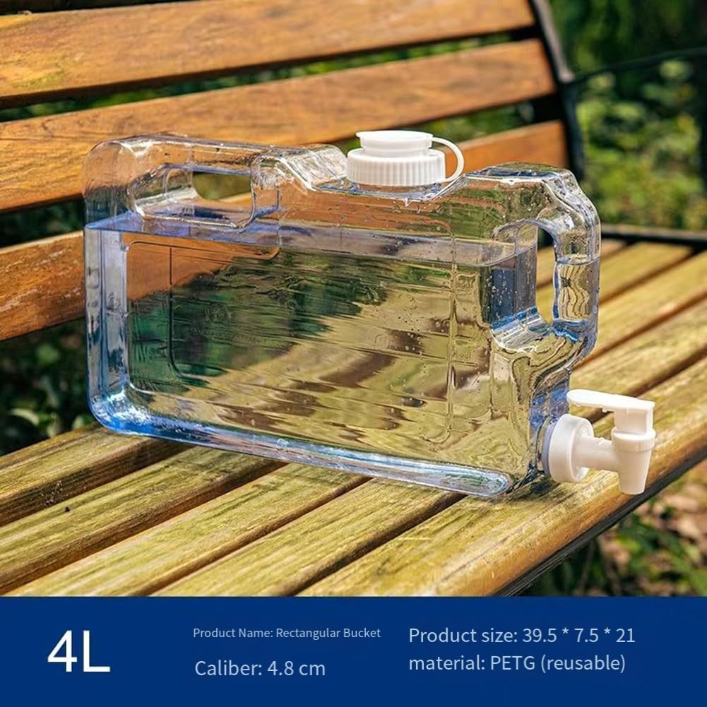Clear Plastic Water Jug with Faucet E1957