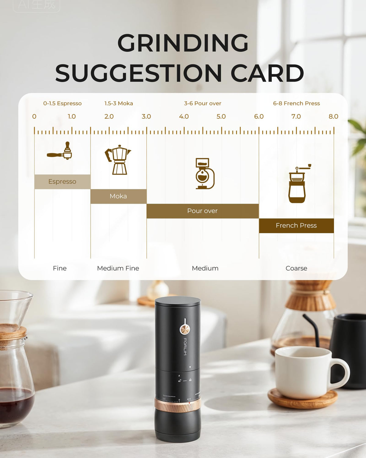 Portable Burr Coffee Grinder G459