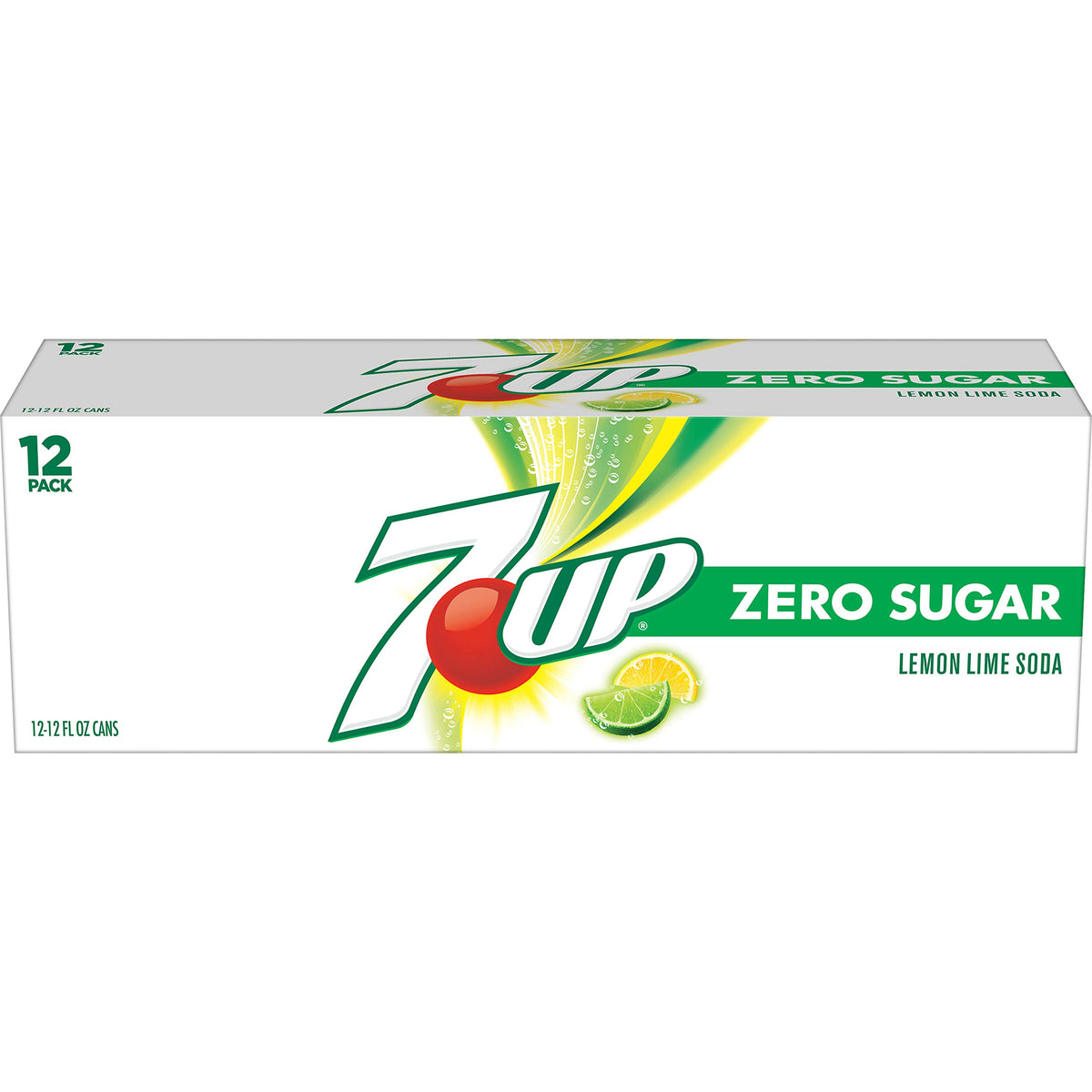 Zero Sugar 7-Up Soda, 12 Oz (Pack of 24) C960