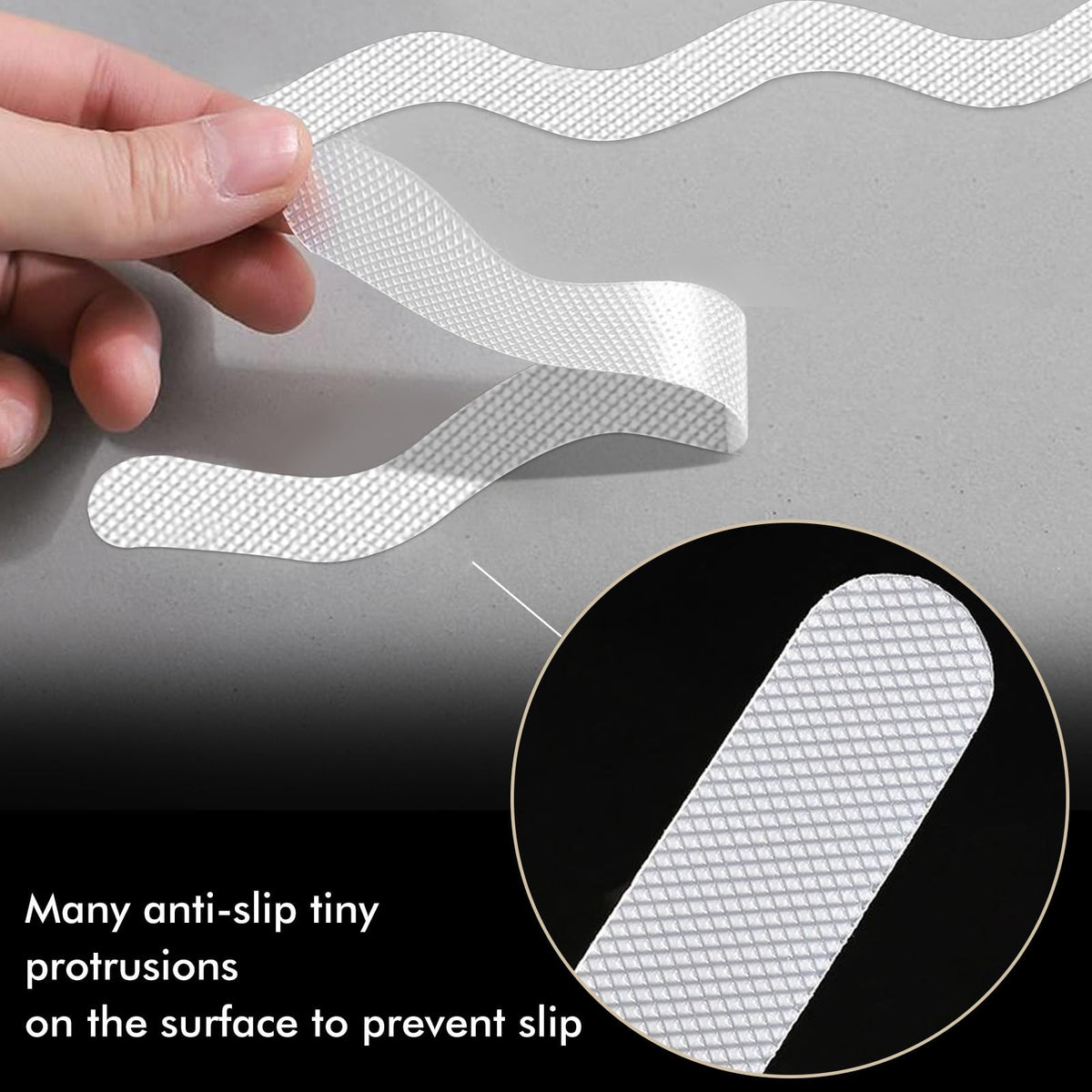 24 PCS Anti Slip Shower Stickers with Scraper V22734