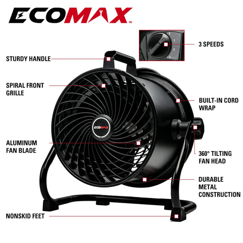10 Inch High Velocity Drum Fan X837322