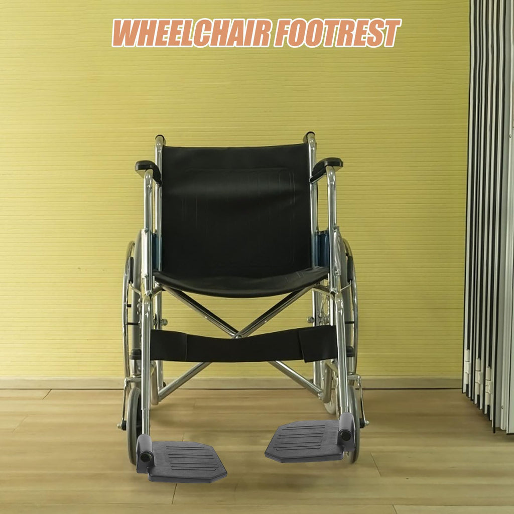2pcs Heavy Duty Wheelchair Footrest Pedals Replacement Parts L866