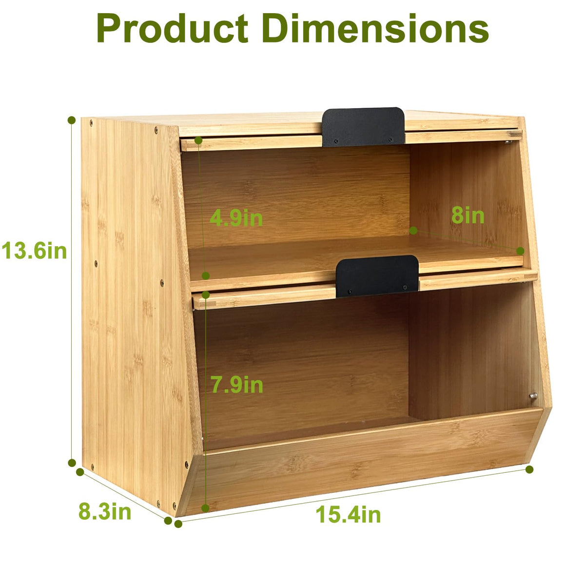 Wooden Bread Box with Window C958323