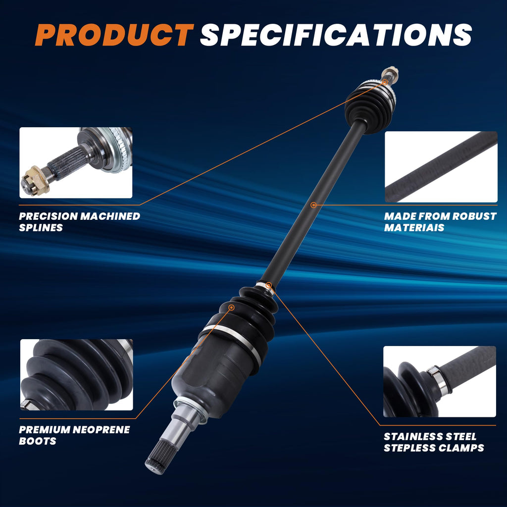 Front CV Axle Shaft Assembly Pair 2pcs Left and Right F23696