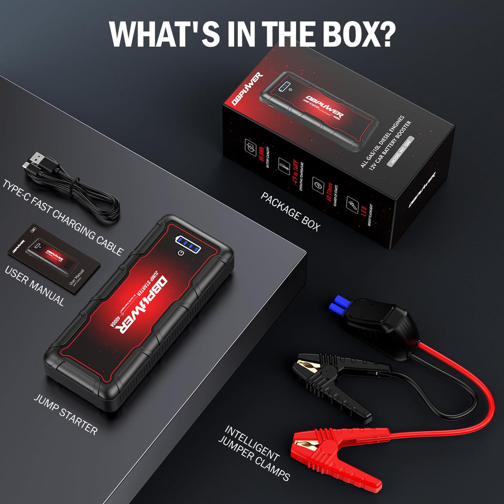 4000A Peak 88.8Wh Portable Car Jump Starter J8835