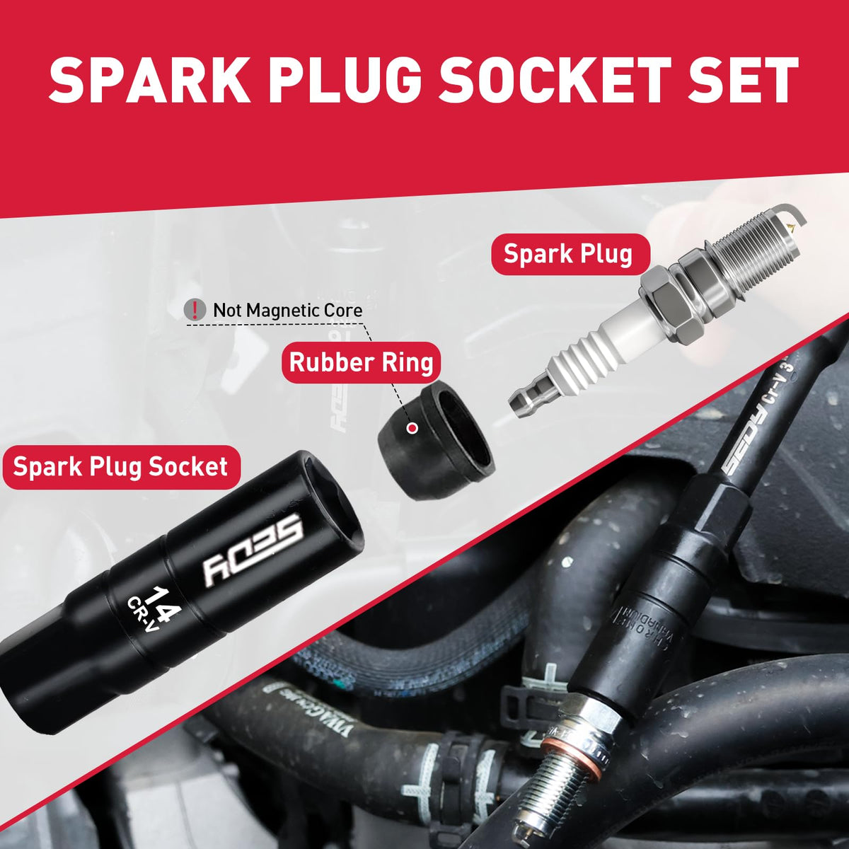 96-Piece 3/8" Drive Impact Socket Wrench and Bit Set, SAE & Metric, Cr-V Standard & Deep Sockets P462770
