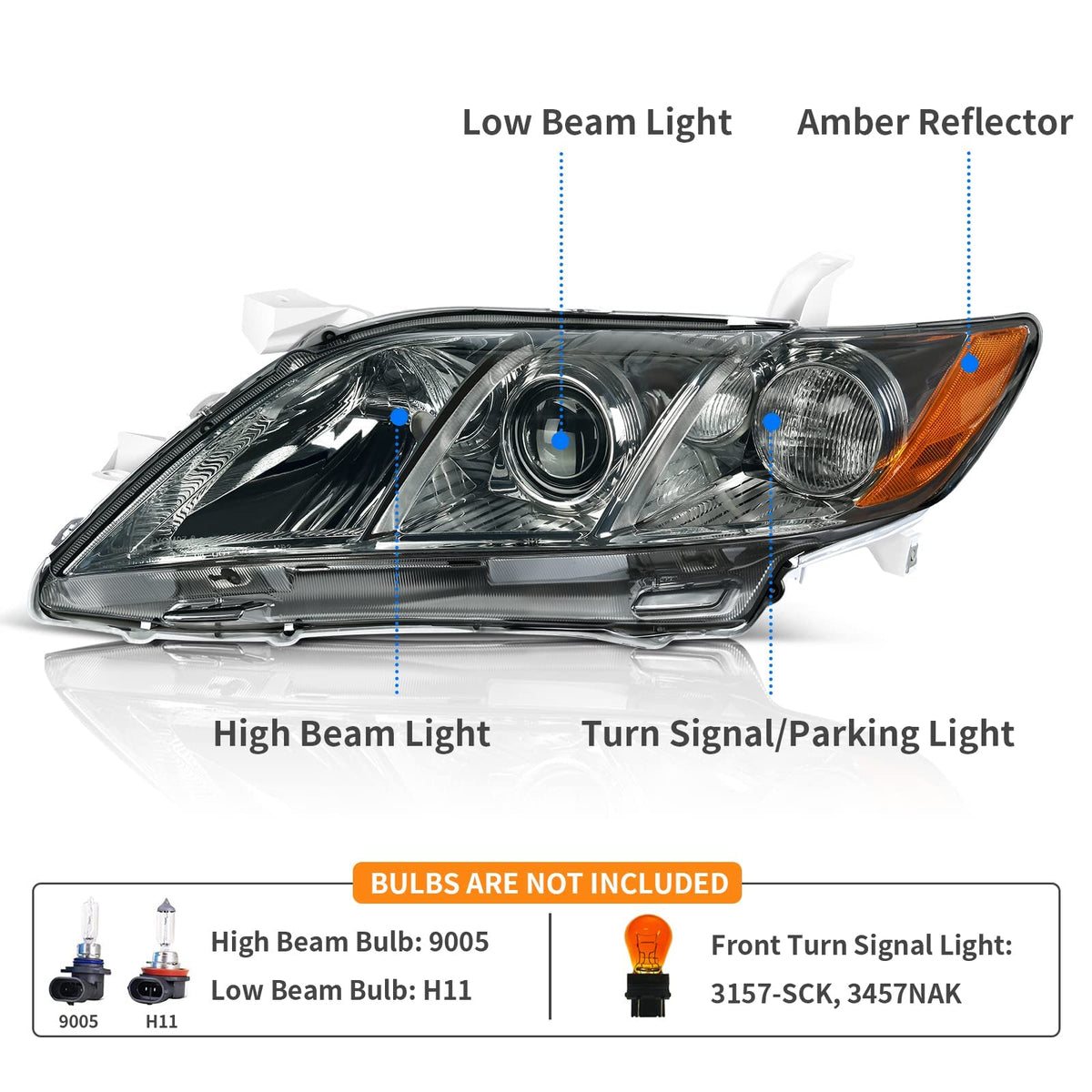 Chrome Housing Headlights R442165