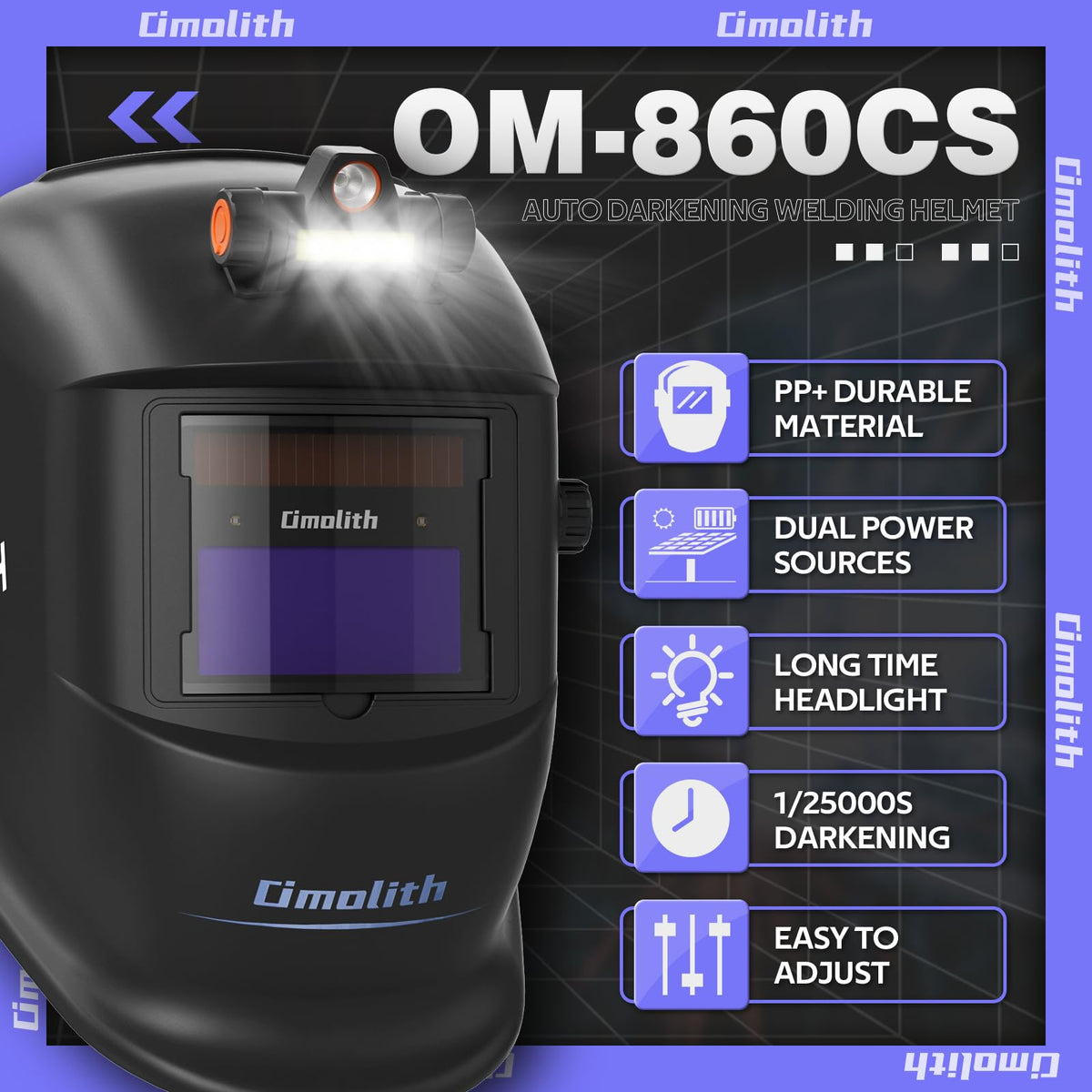 Auto-Darkening Welding Helmet True Color Shade 4/9-13 D8449