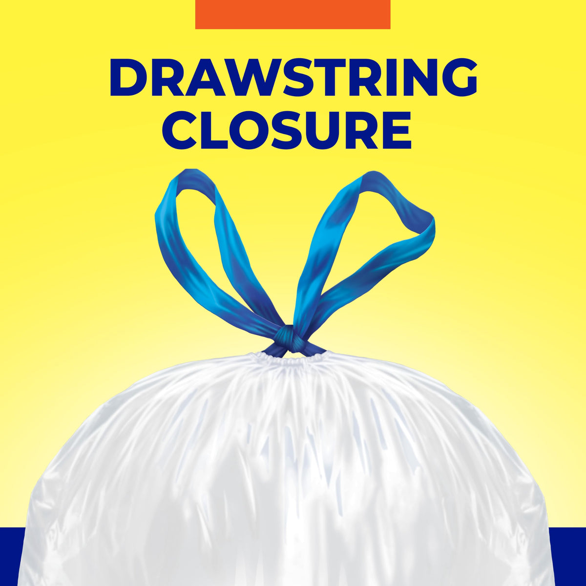 13 Gallon White Unscented Trash Bags 45ct D1242