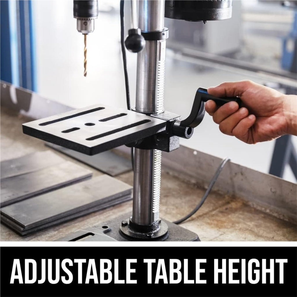10 In. 5-Speed Benchtop Drill Press with Work Light Y90134