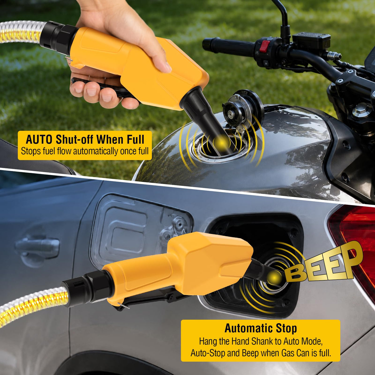 Cordless Fuel Transfer Pump with Auto-Stop Nozzle F69880