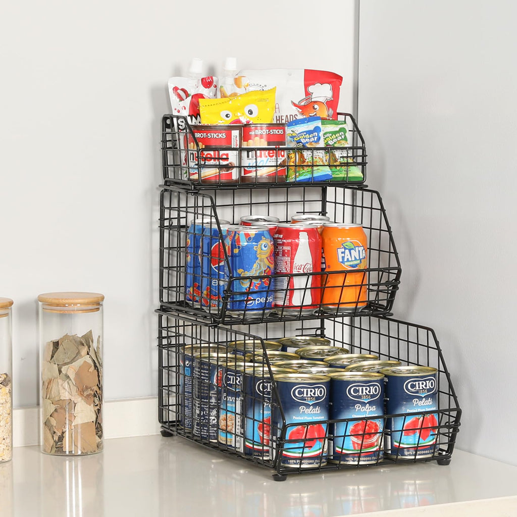 3-Tier Stackable Wire Fruit Basket Z3209