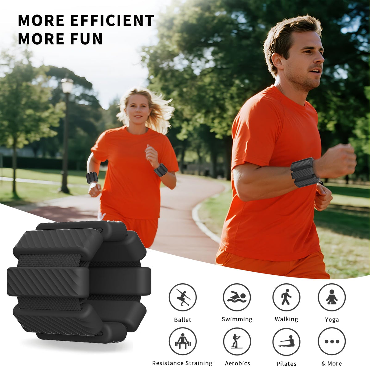 Adjustable Wrist & Ankle Weights Set of 2 I8453