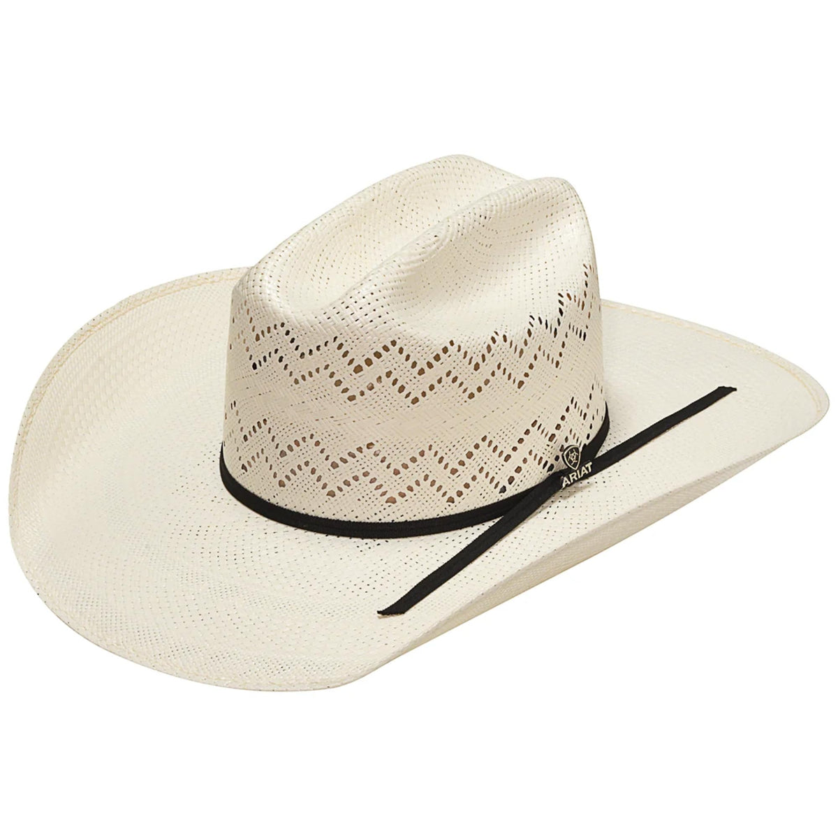 Ivory Shantung Western Hat F5455