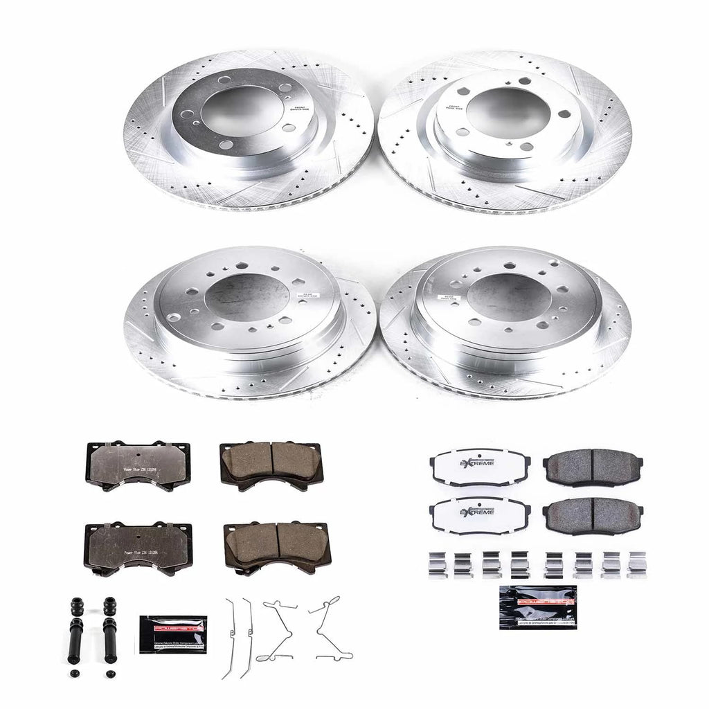 Front & Rear Brake Pad & Rotor Kit O467