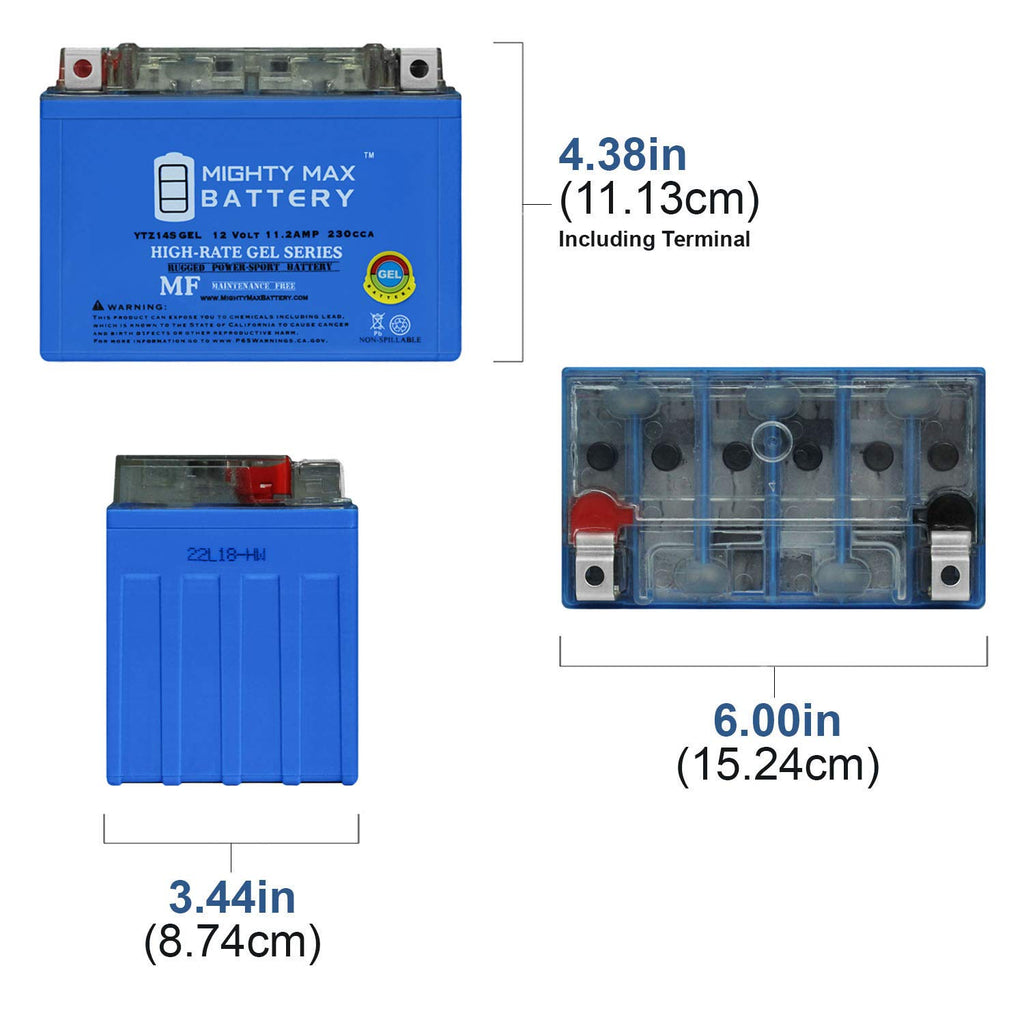 12V GEL Battery with 2Amp Charger Y447