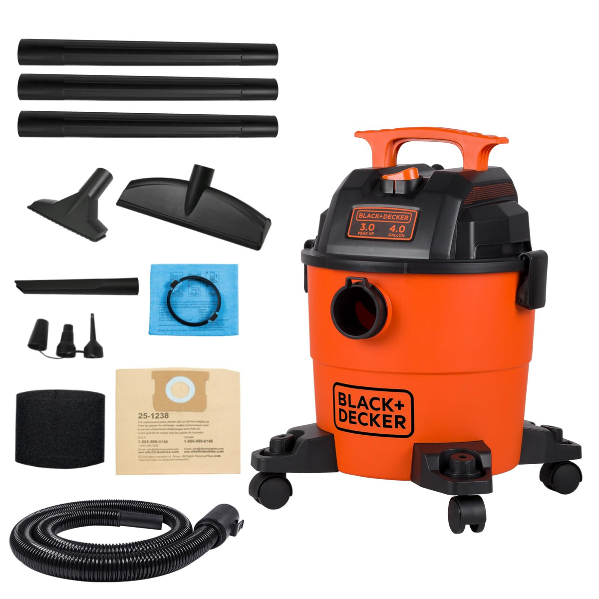 4 Gallon 3-in-1 Wet and Dry Shop Vacuum W510