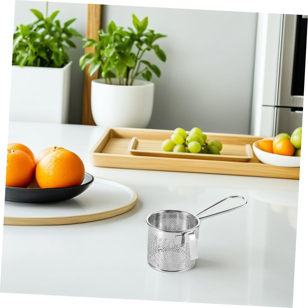 Stainless Steel Mesh Colander with Hook H5137