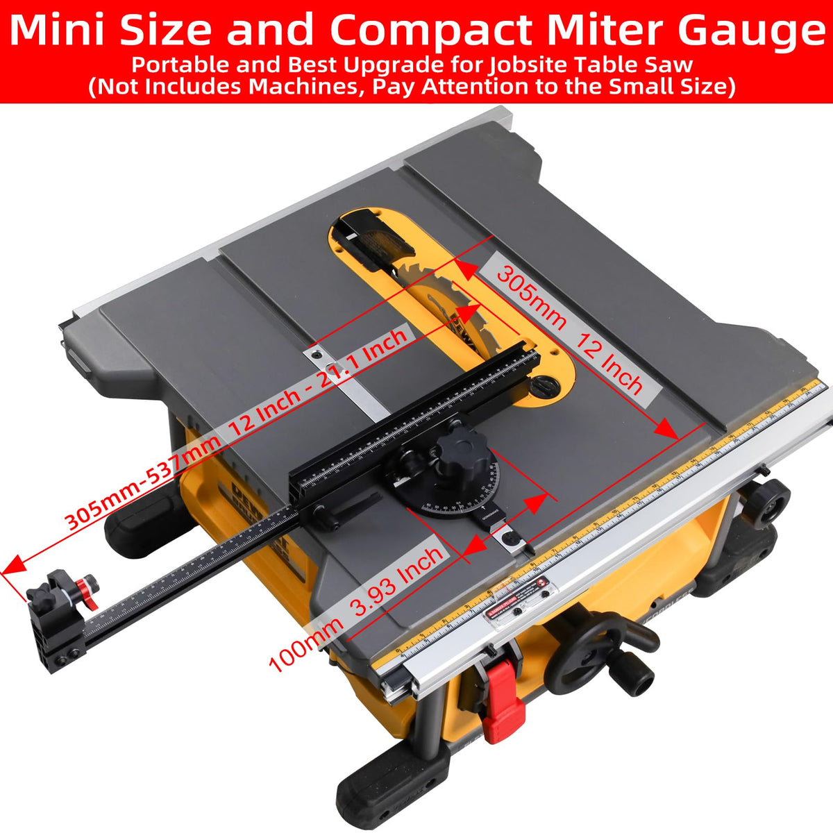 Small Table Saw Miter Gauge with Extendable Fence G266813