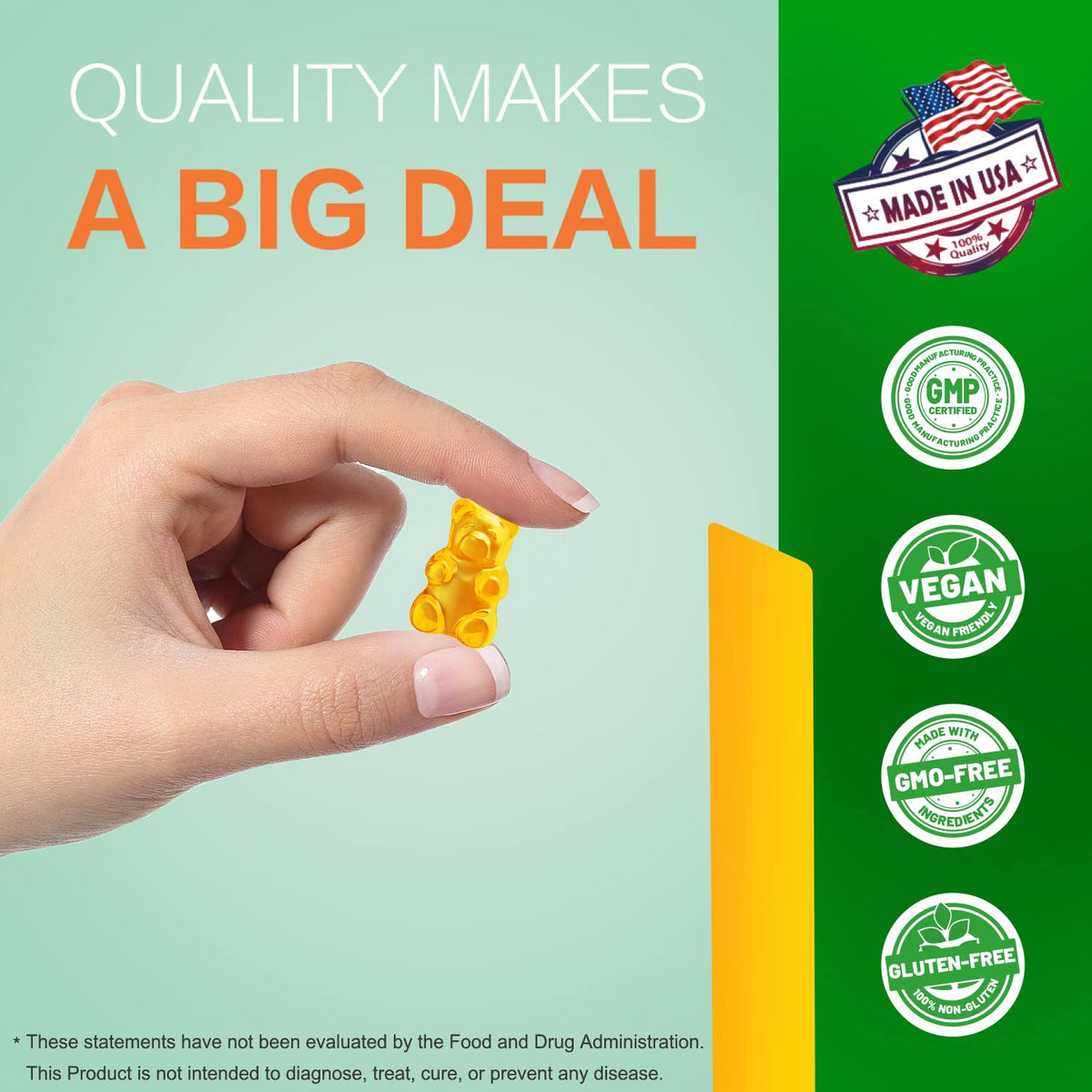 Natural Organic Vegan Non-GMO Dietary Gummies K42010