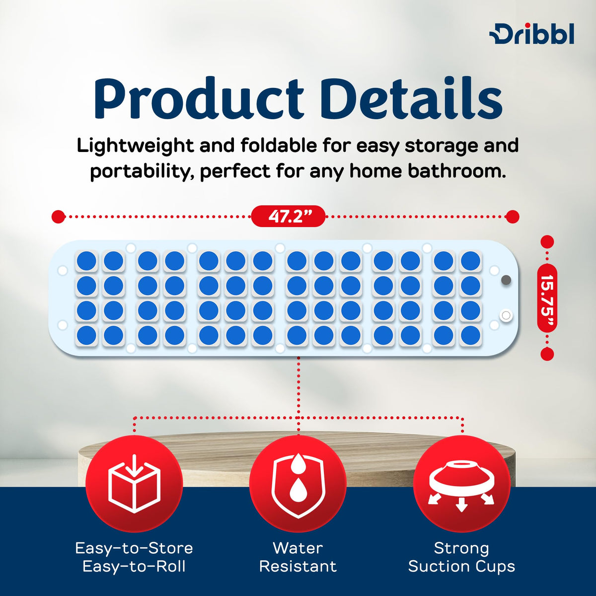 Electric Bubble Massage Bathtub Mat I642947