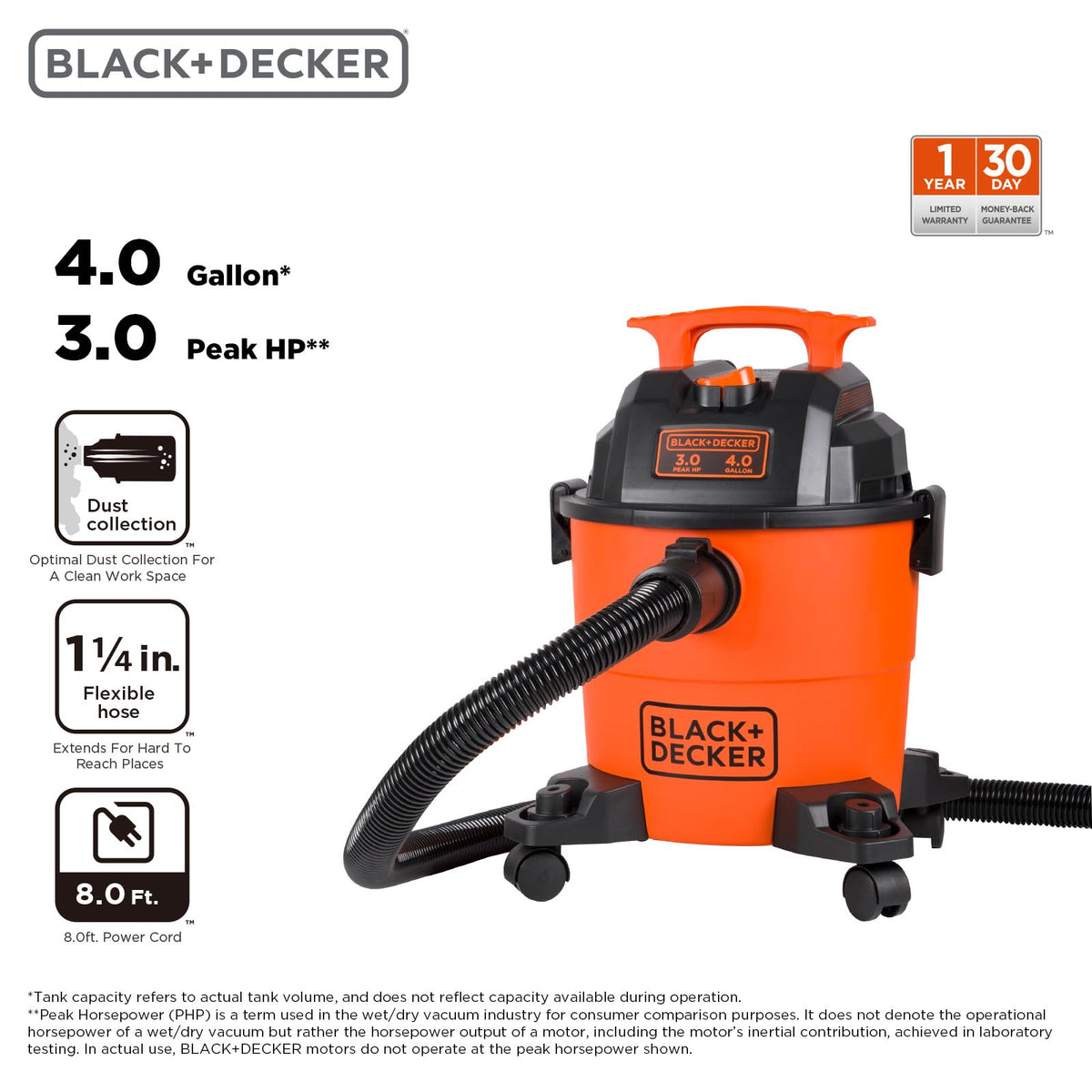 4 Gallon 3-in-1 Wet and Dry Shop Vacuum W510