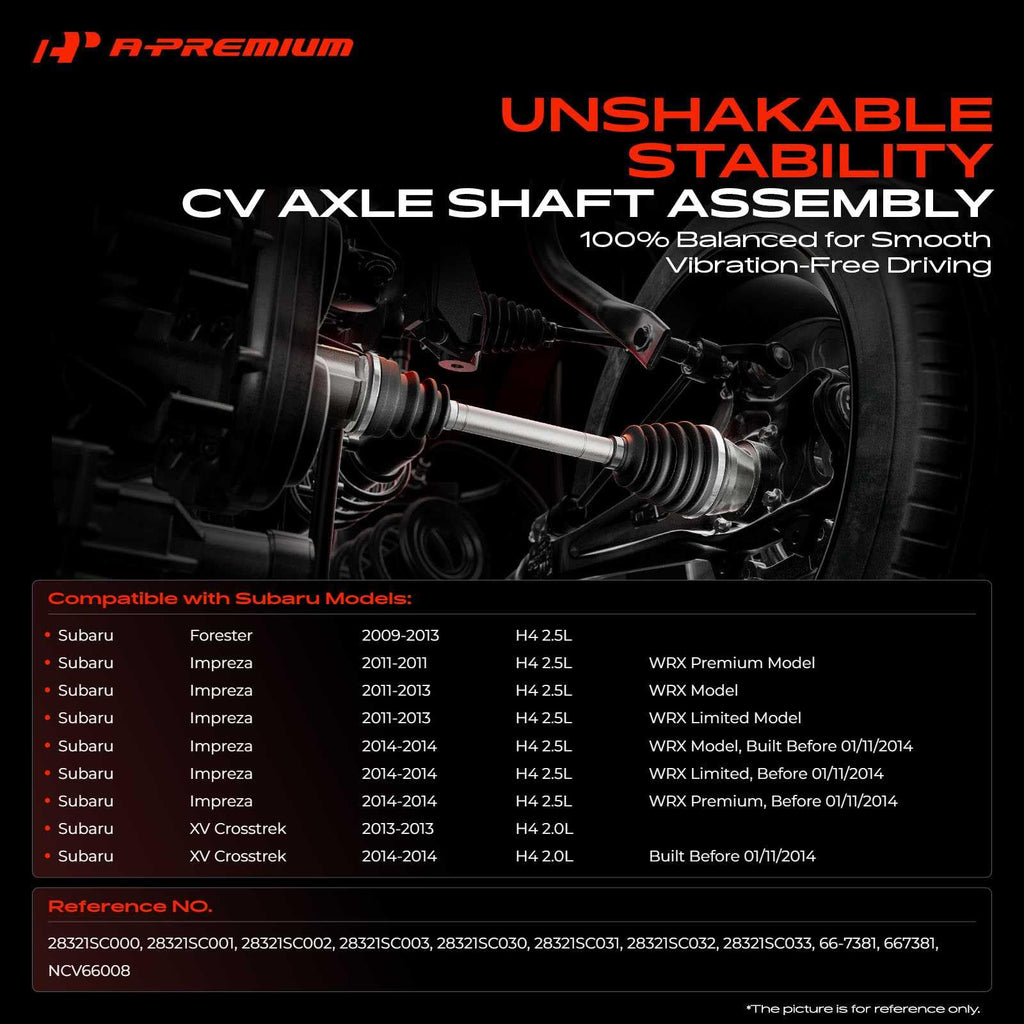Front CV Axle Shaft Assembly H272871
