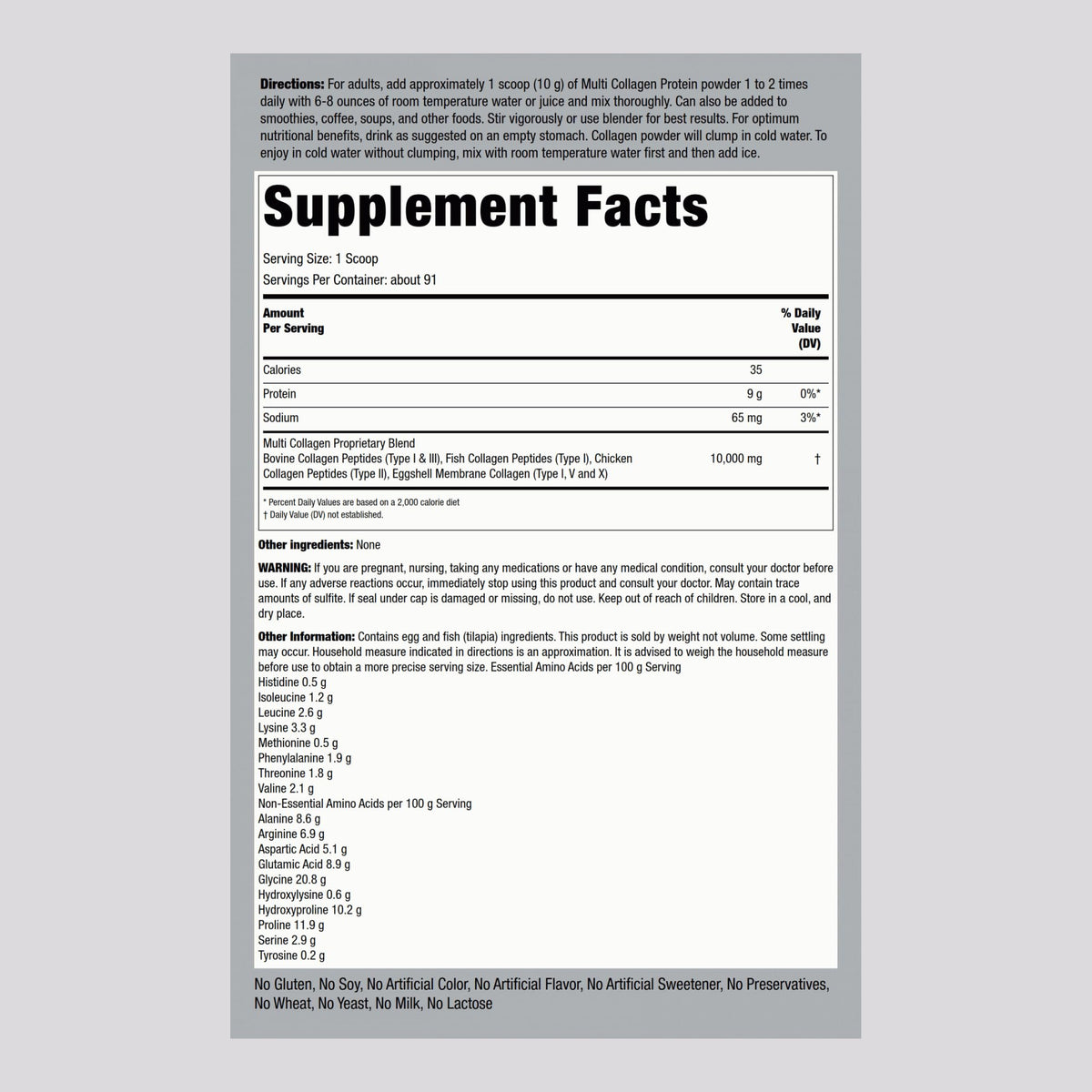 Multi Collagen Protein Powder 32oz F273502