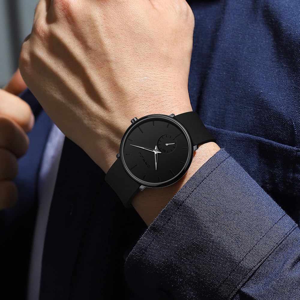 Waterproof Quartz Ultra Thin Wristwatches with Silicone Band V27288