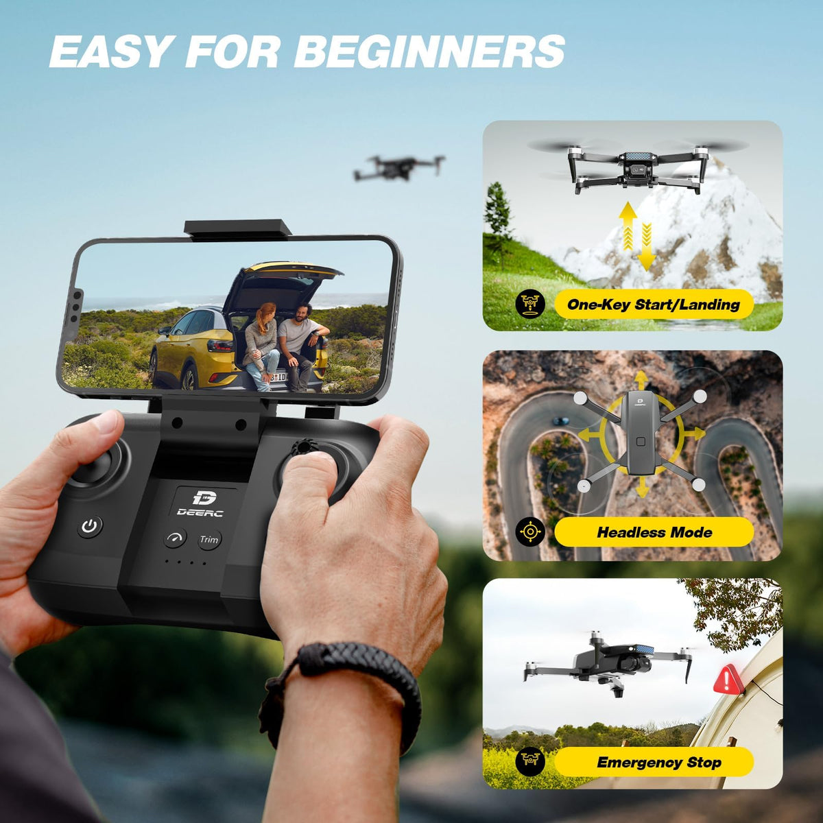 Camera Drone with 2 Batteries N7191