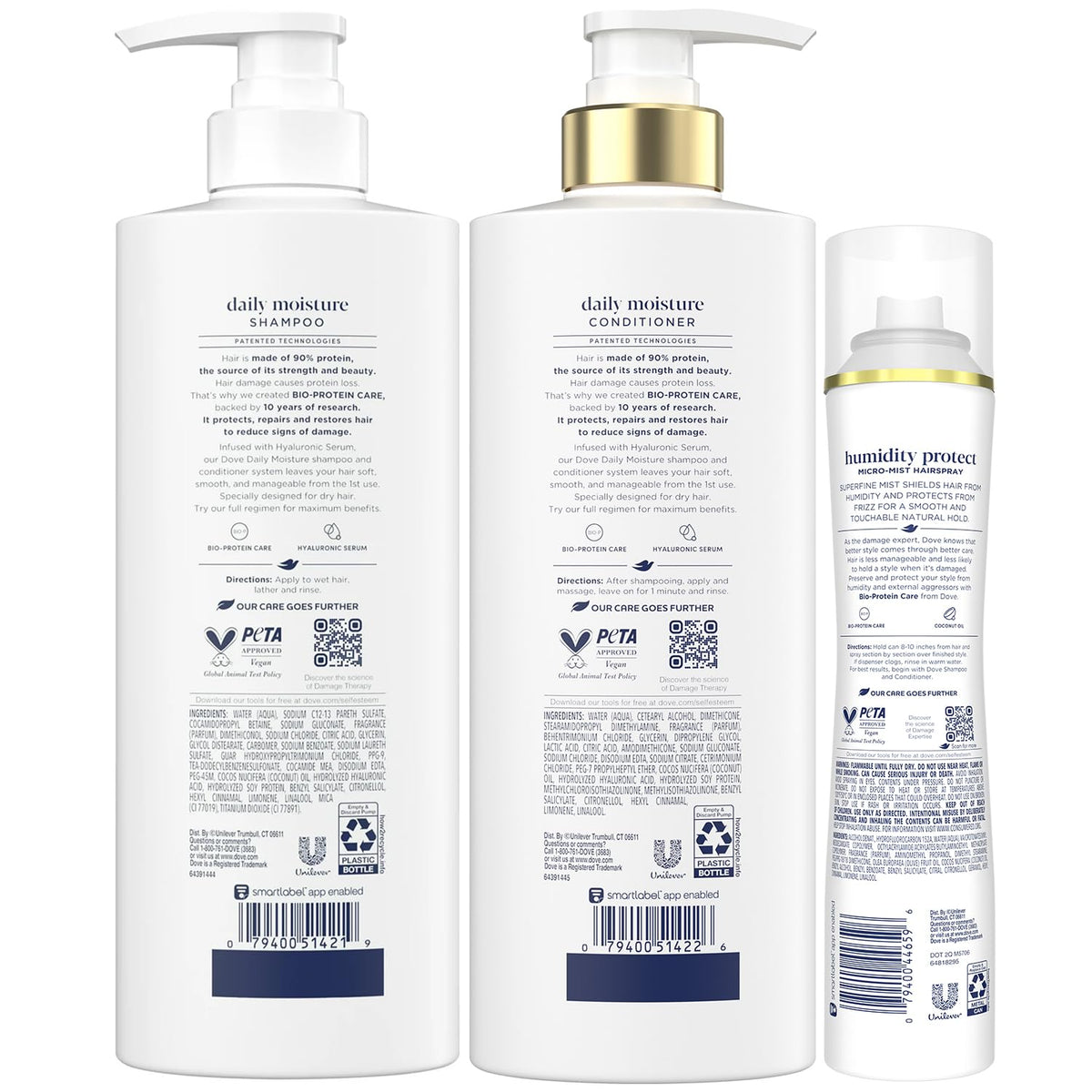 Shampoo & Conditioner Set with Hairspray 3 Piece Set F802