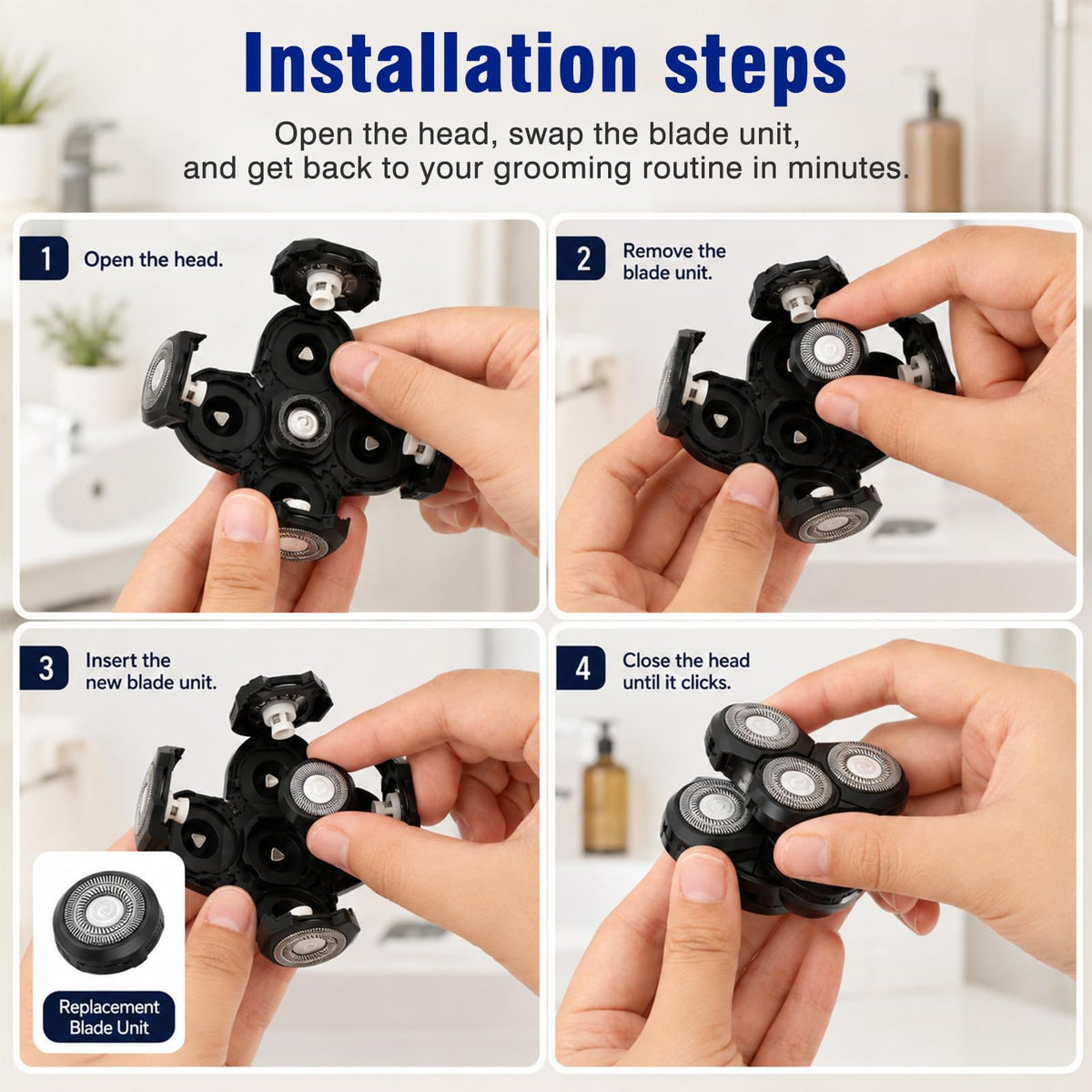 5 Pack Replacement Blades for Electric Razor C985310