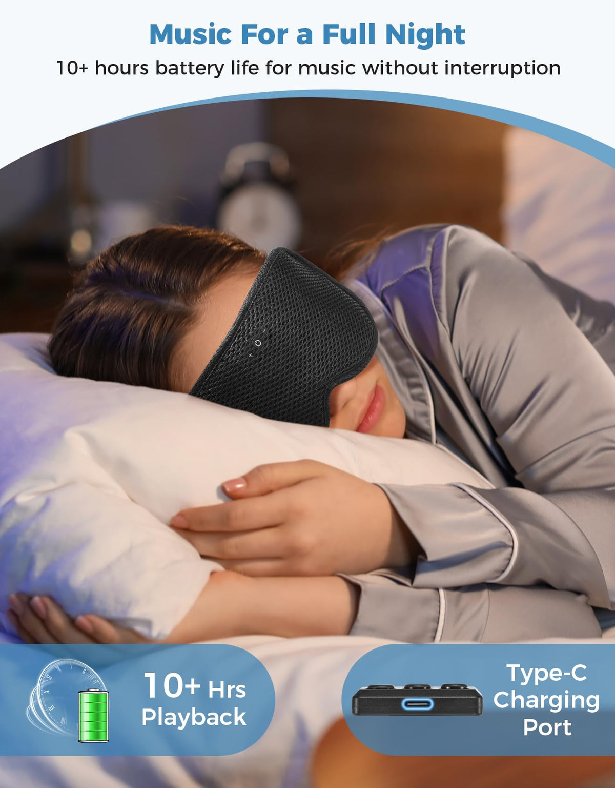 Bluetooth Sleep Mask with Headphones L59687