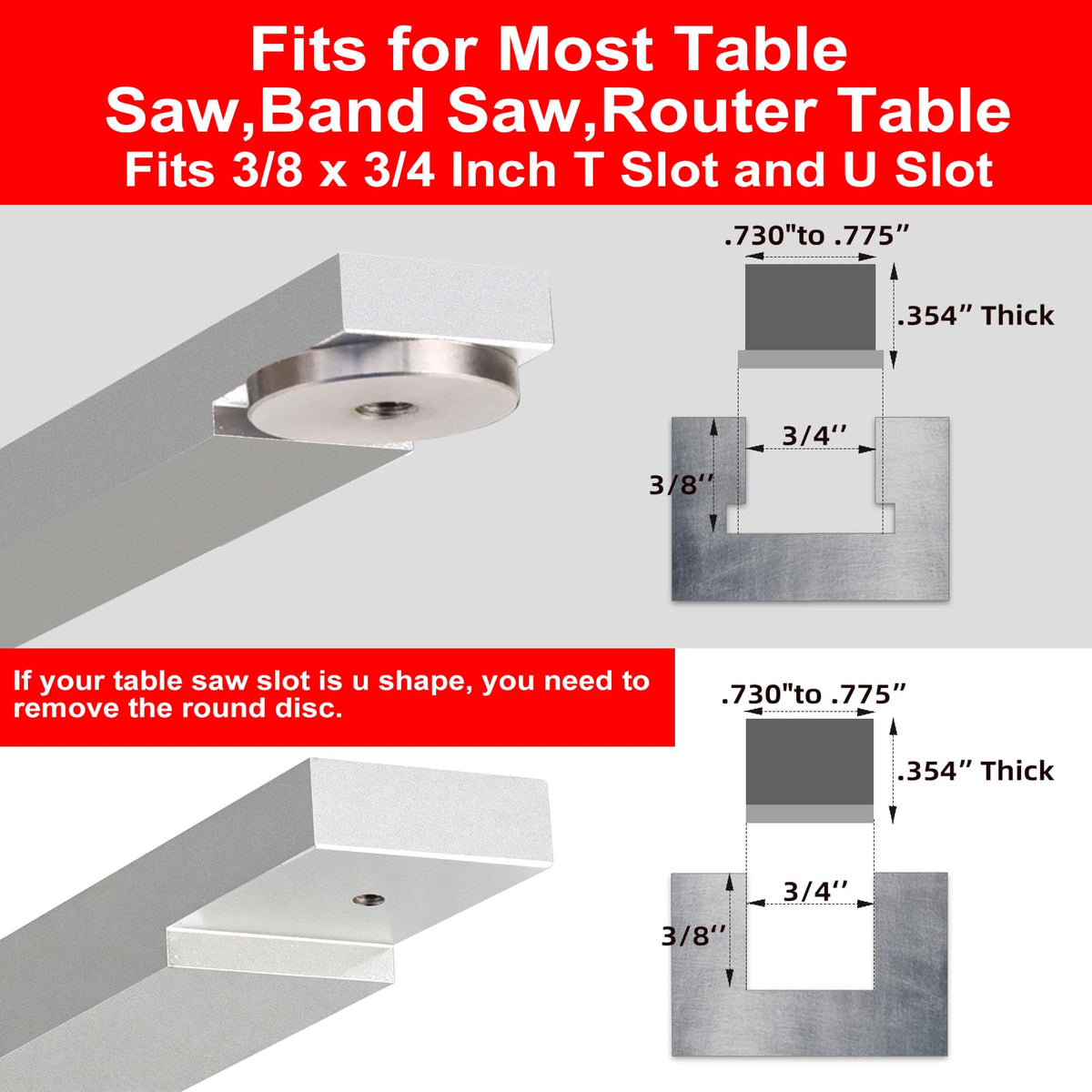 Small Table Saw Miter Gauge with Extendable Fence G266813