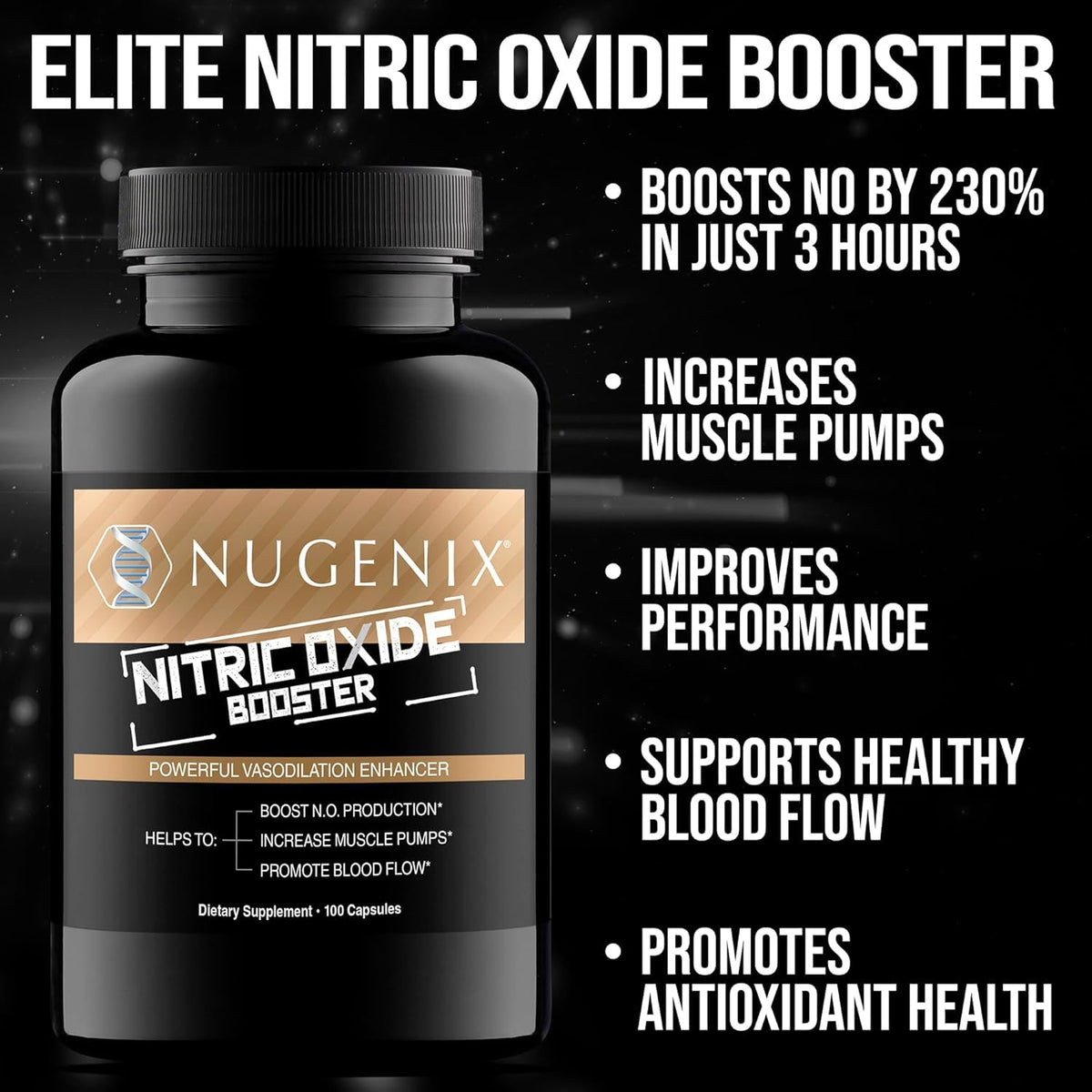 Nitric Oxide Booster Supplement 100ct A770767