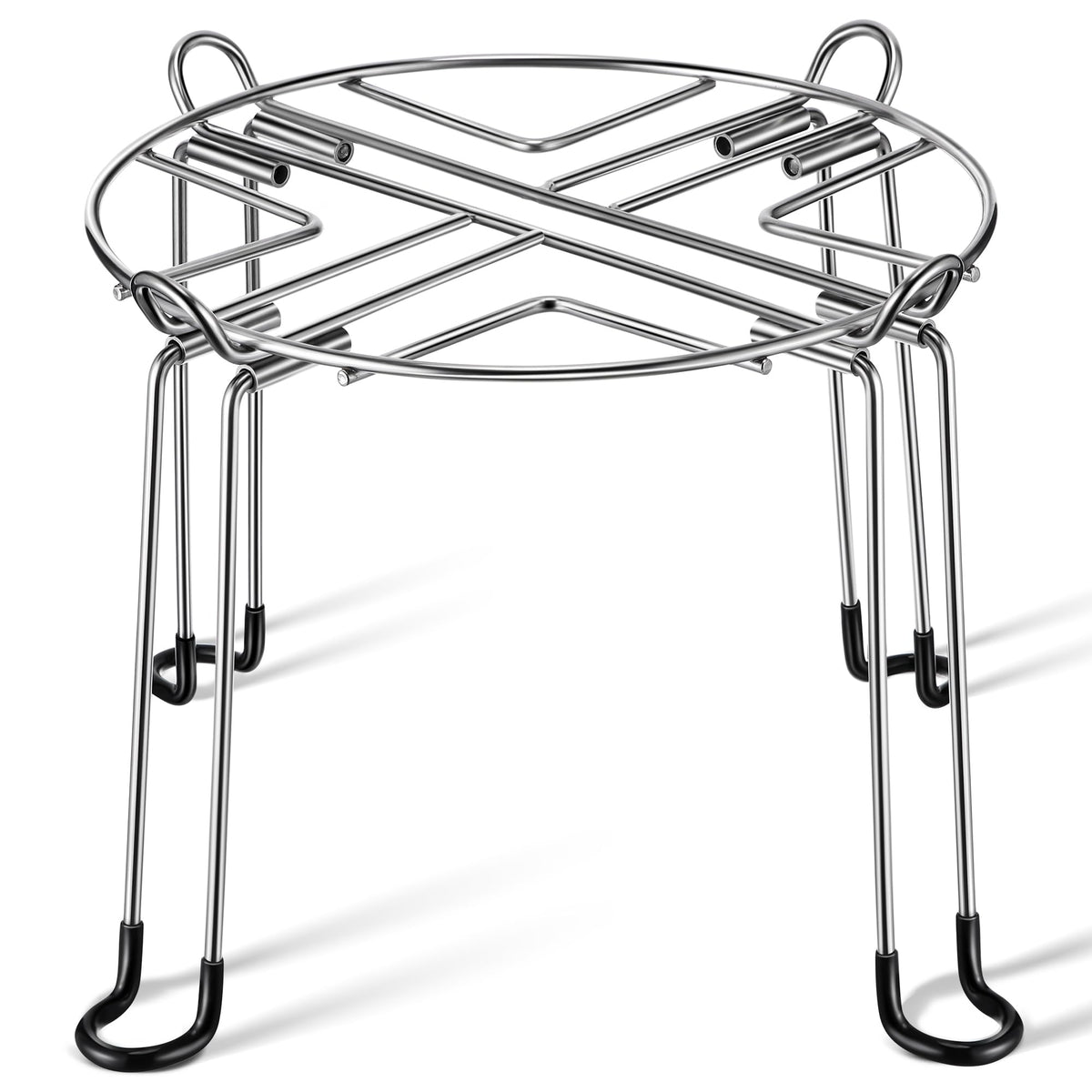 10" Diameter 8" Tall Stainless Steel Gravity Fed Water Filter Stand Q783678