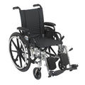 14 Inch Wheelchair with Desk Arms and Elevating Leg Rests C29210