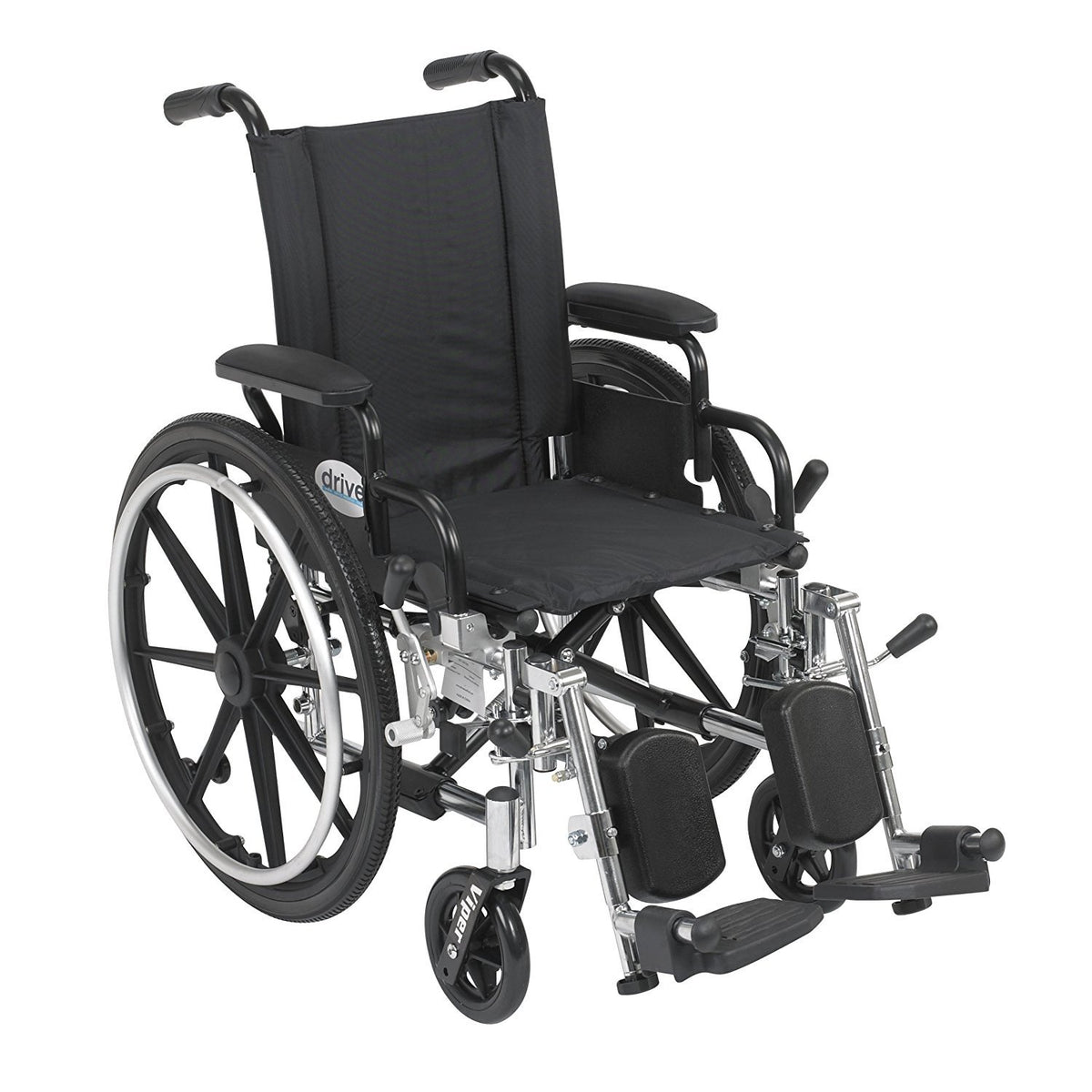 14 Inch Wheelchair with Desk Arms and Elevating Leg Rests C29210