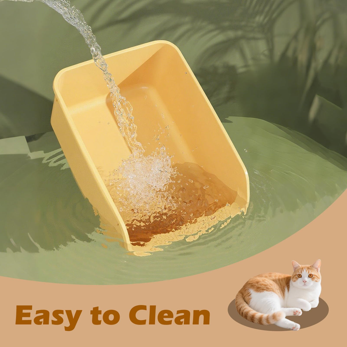 Large High Sides Cat Litter Box V712430