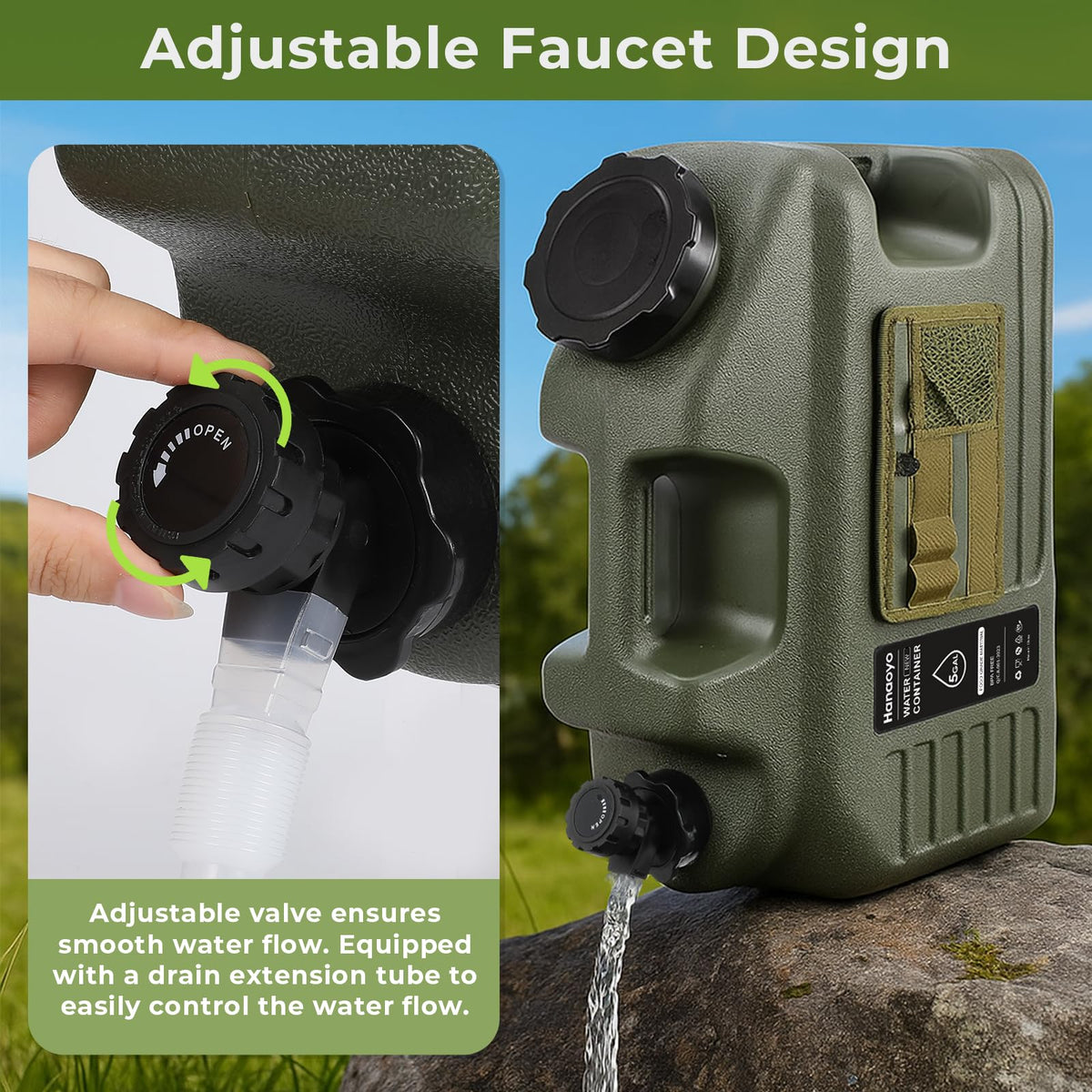 5 Gallon BPA Free Water Container with Spigot U995