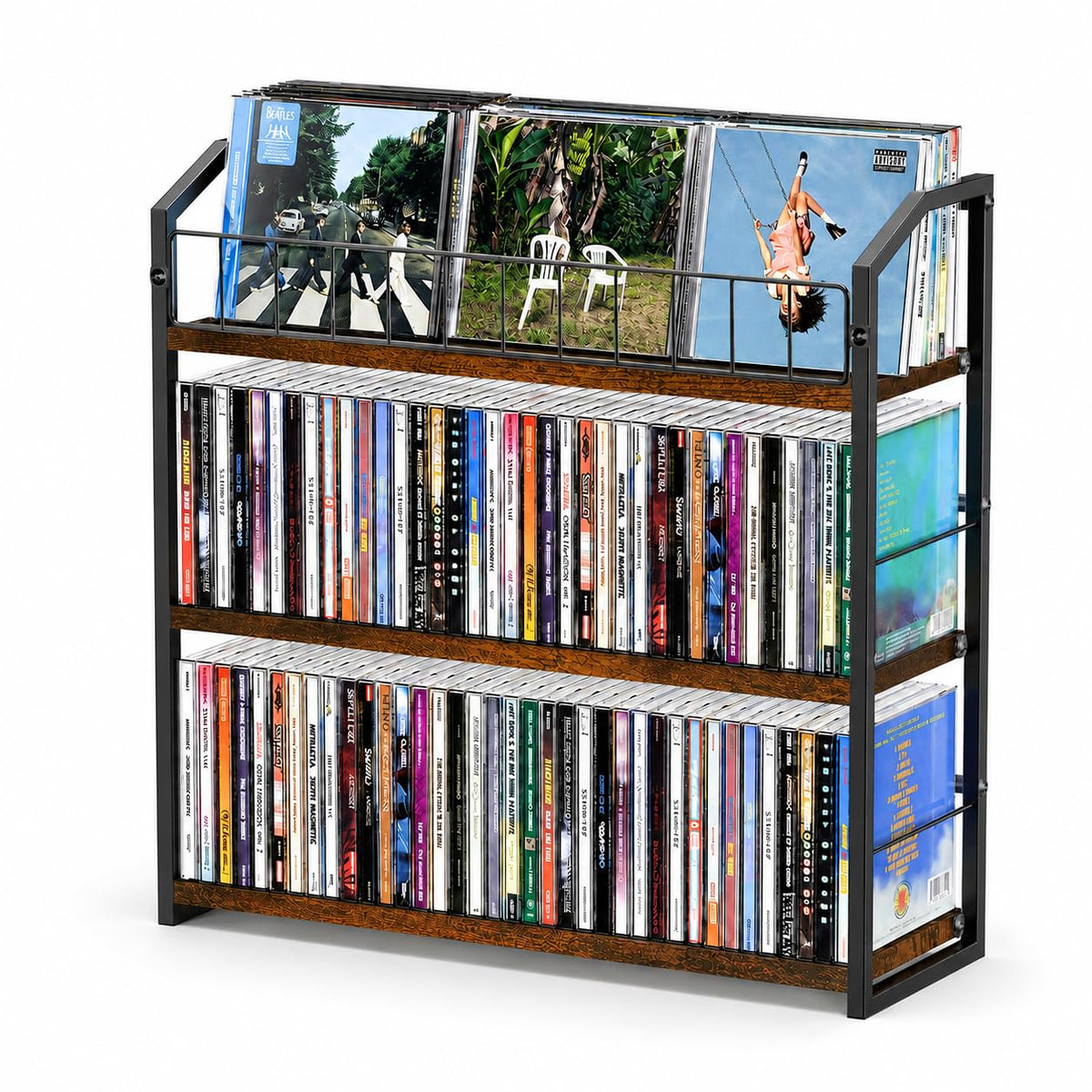 3 Tier CD Storage Rack Holds 123 Cases R24482