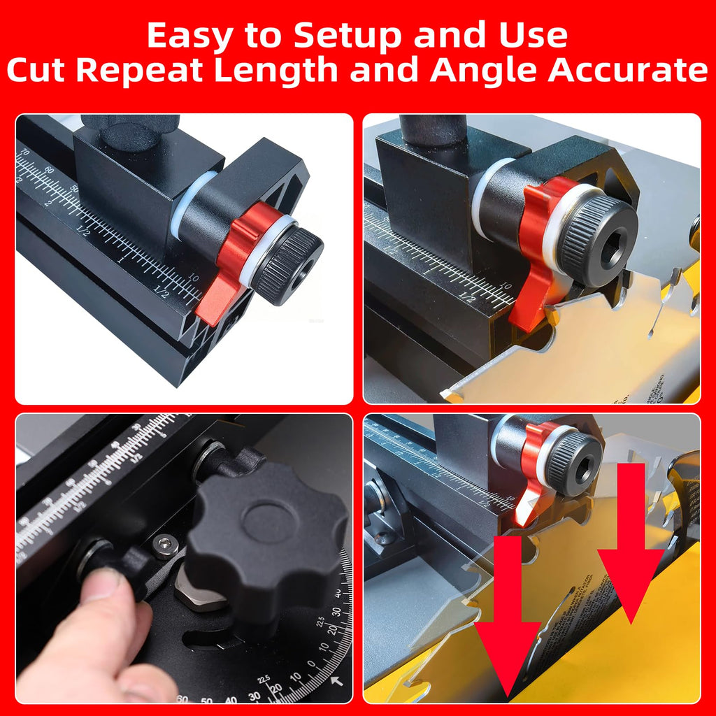 Small Table Saw Miter Gauge with Extendable Fence G266813