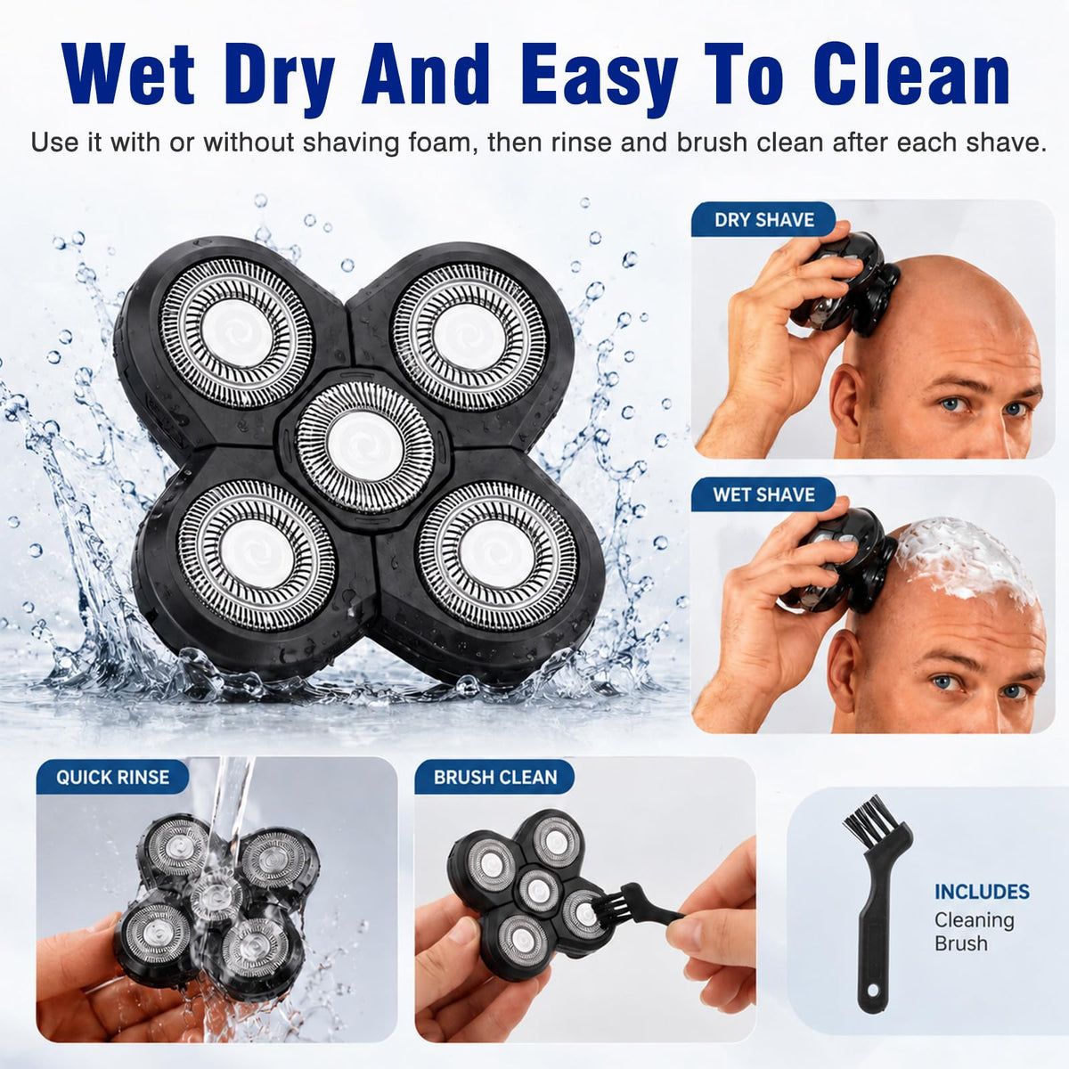 5 Pack Replacement Blades for Electric Razor C985310