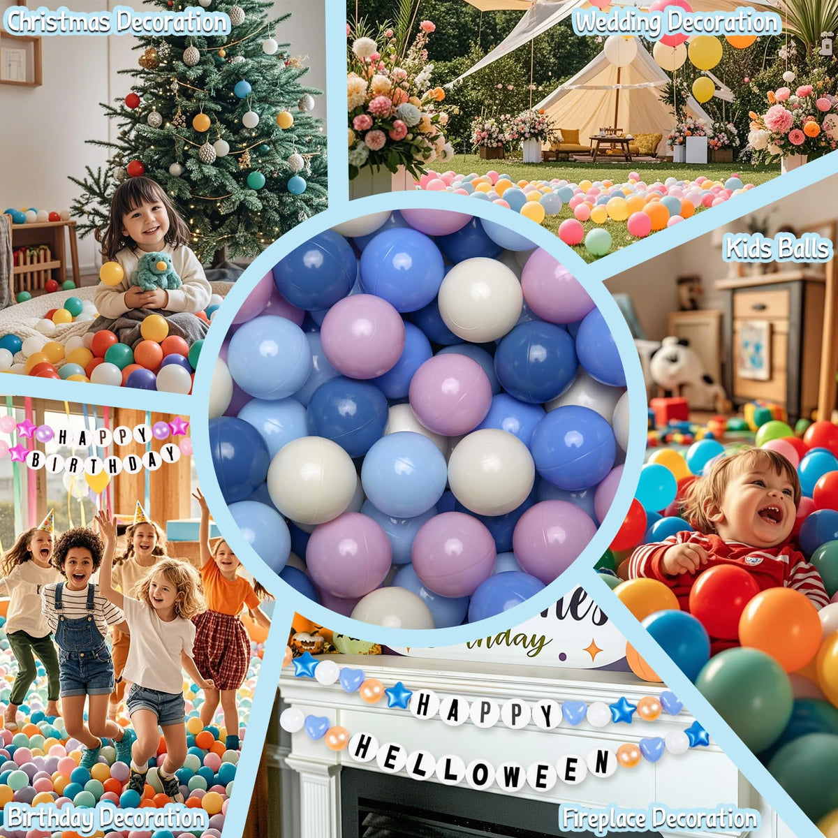 Cream Ball Pit Balls 100 Balls 2.2 Inch D544316