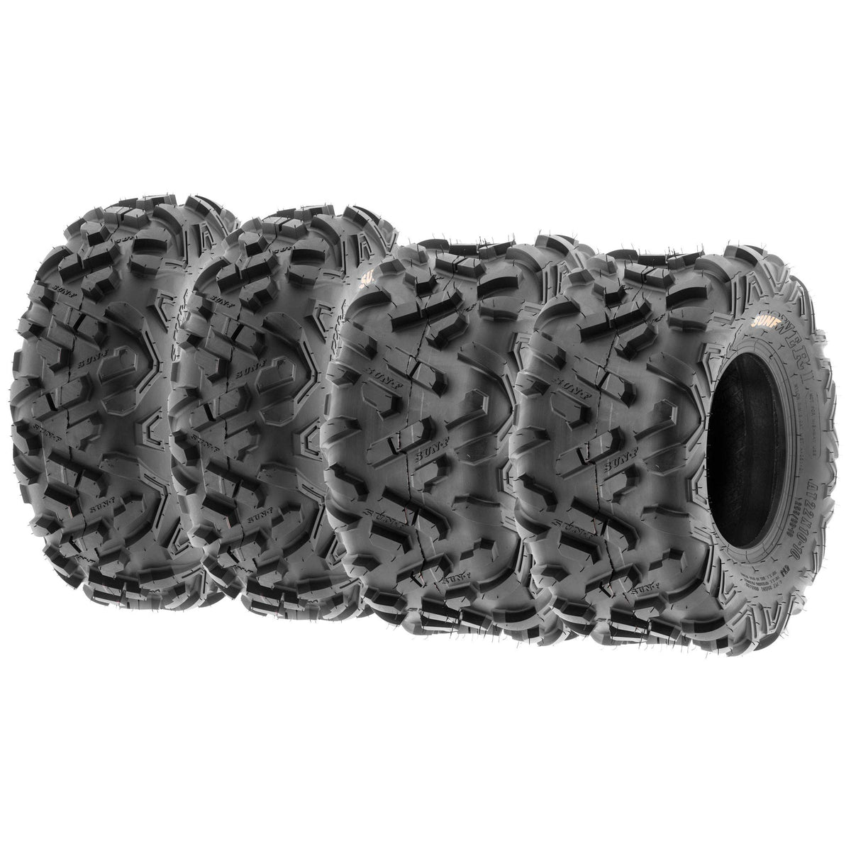 Set of 4 All-Terrain Off Road Tires 19x7-8 18x9.5-8 6 PR B33374