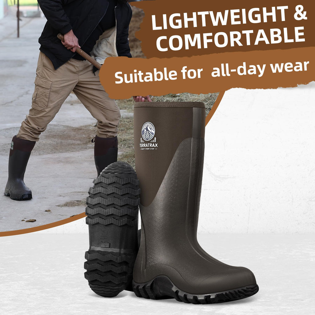 Men's Waterproof 6mm Neoprene Rubber Boots R4039