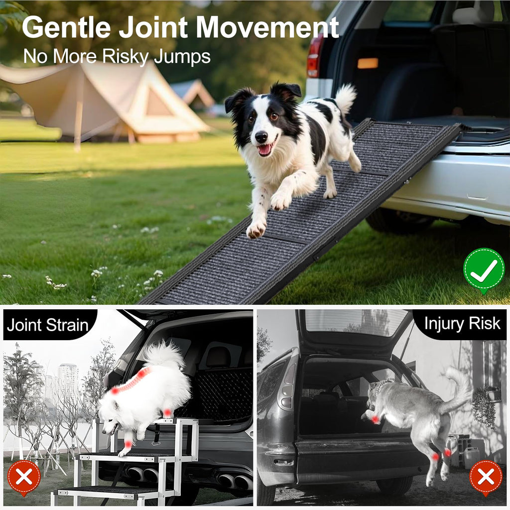 63" L × 17" W Lightweight Foldable Dog Ramp D11977