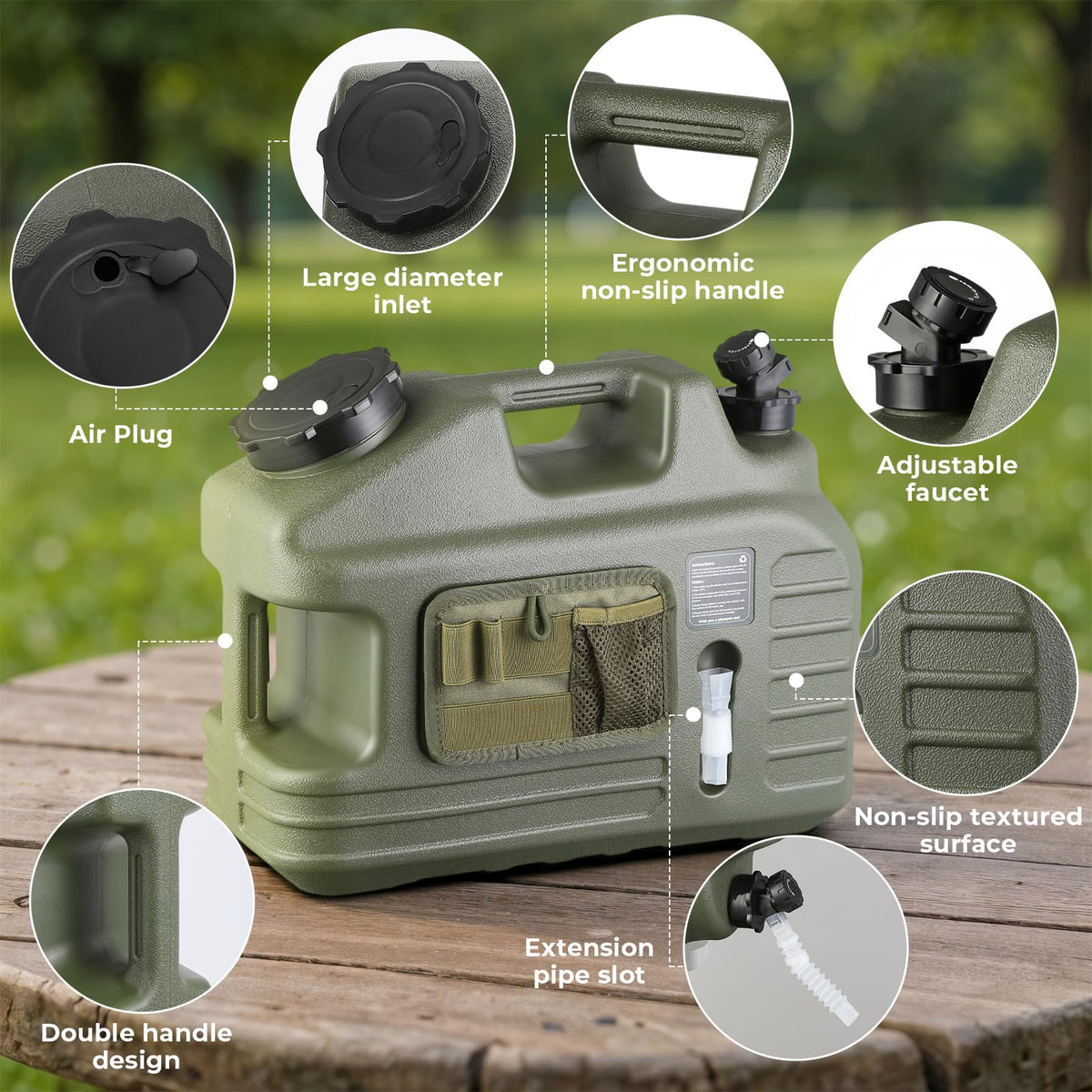 5 Gallon BPA Free Water Container with Spigot U995