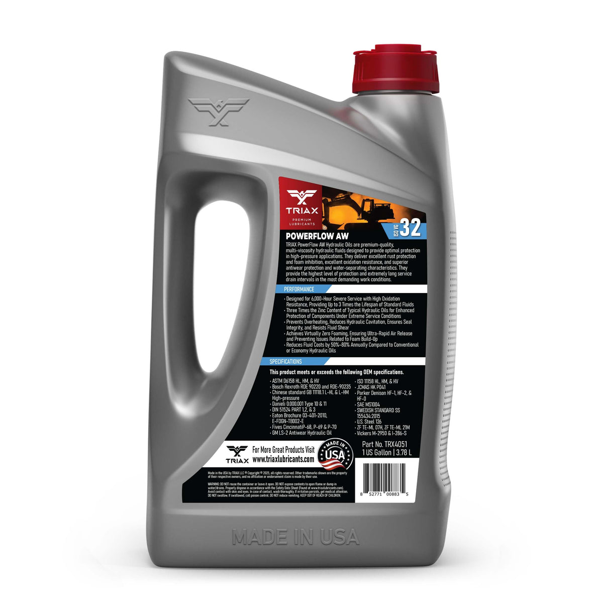 AW 32 Multi-Viscosity Hydraulic Oil 1 Gallon O31946
