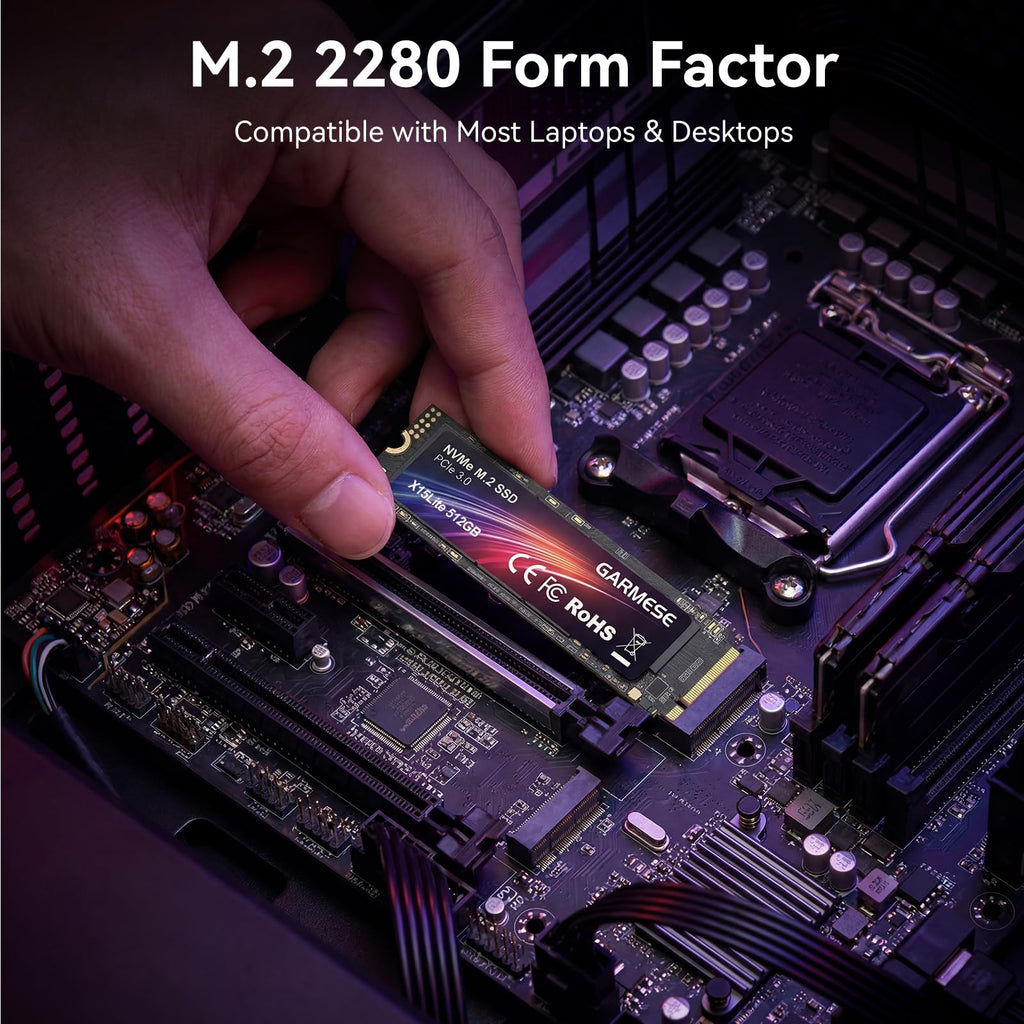 512GB PCIe Gen3x4 NVMe M.2 2280 SSD J3082